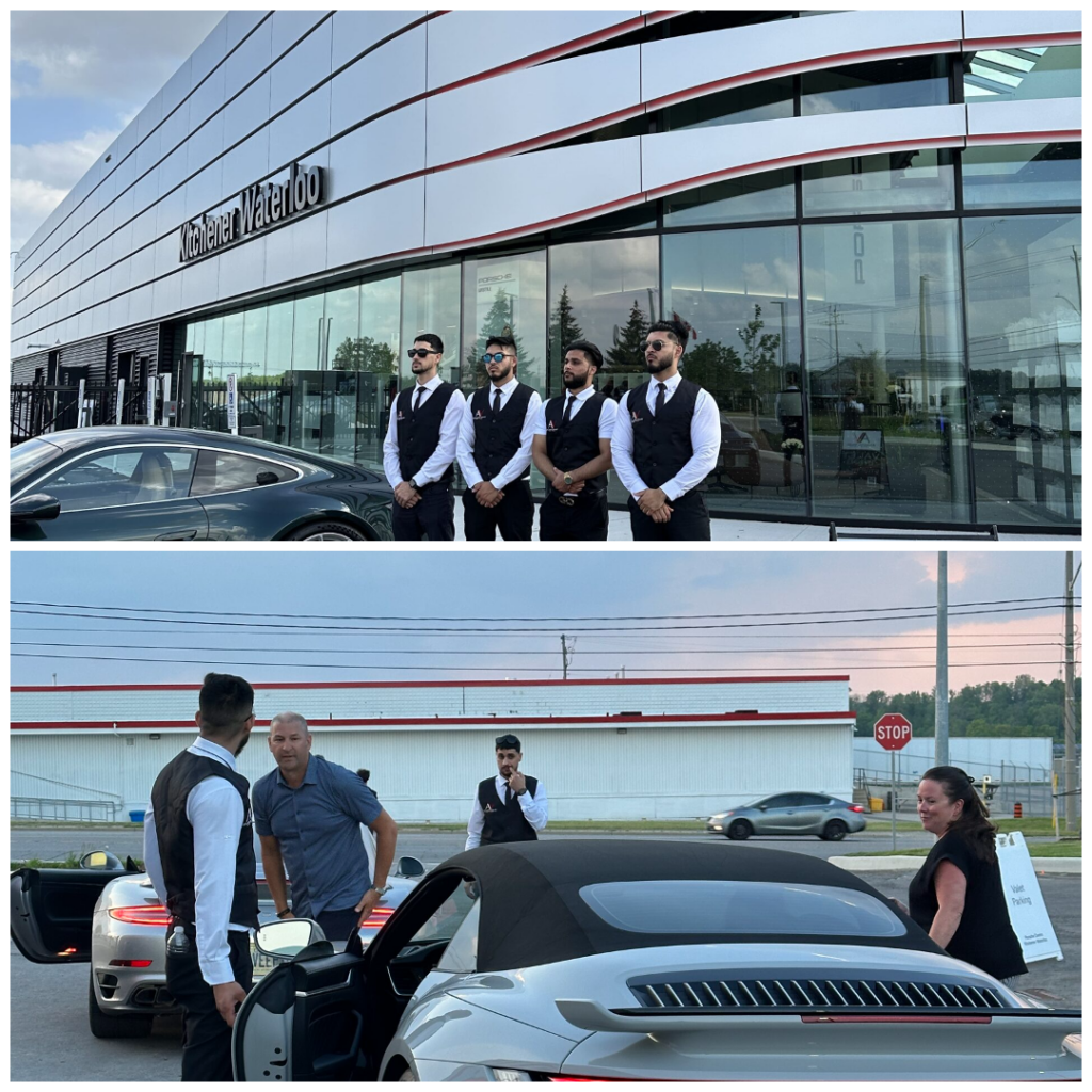 Professional valet concierge service for seamless parking